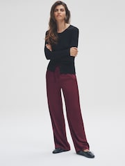 The Set 2 Pack Satin Wide Leg Pull On Trousers - Slika 3 iz 12
