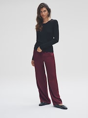 The Set 2 Pack Satin Wide Leg Pull On Trousers - Slika 4 iz 12