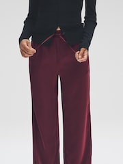 The Set 2 Pack Satin Wide Leg Pull On Trousers - Slika 8 iz 12