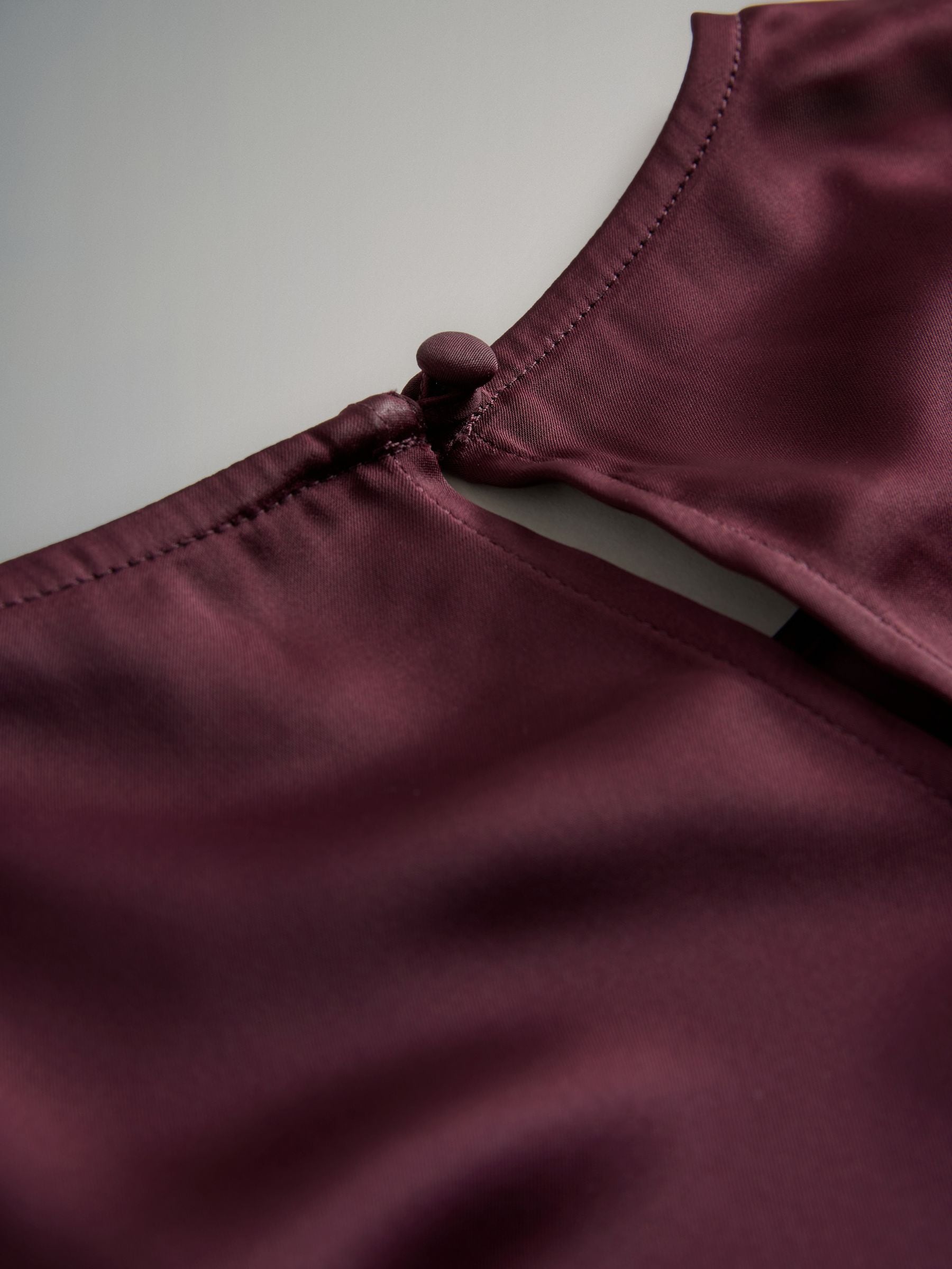 Buy The Set 2 Pack Satin Shortsleeve Tops Black/Burgundy Red from
