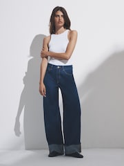 The Set Denim 2 Pack Turn Up Wide Leg Denim Jeans - Image 1 of 7