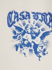 River Island Cream Boys Casa Gothic 100% Cotton T-Shirt - Image 3 of 4