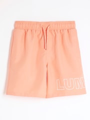 River Island Orange Boys Luminis Swim Shorts - Image 1 of 5