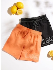 River Island Orange Boys Luminis Swim Shorts - Image 5 of 5