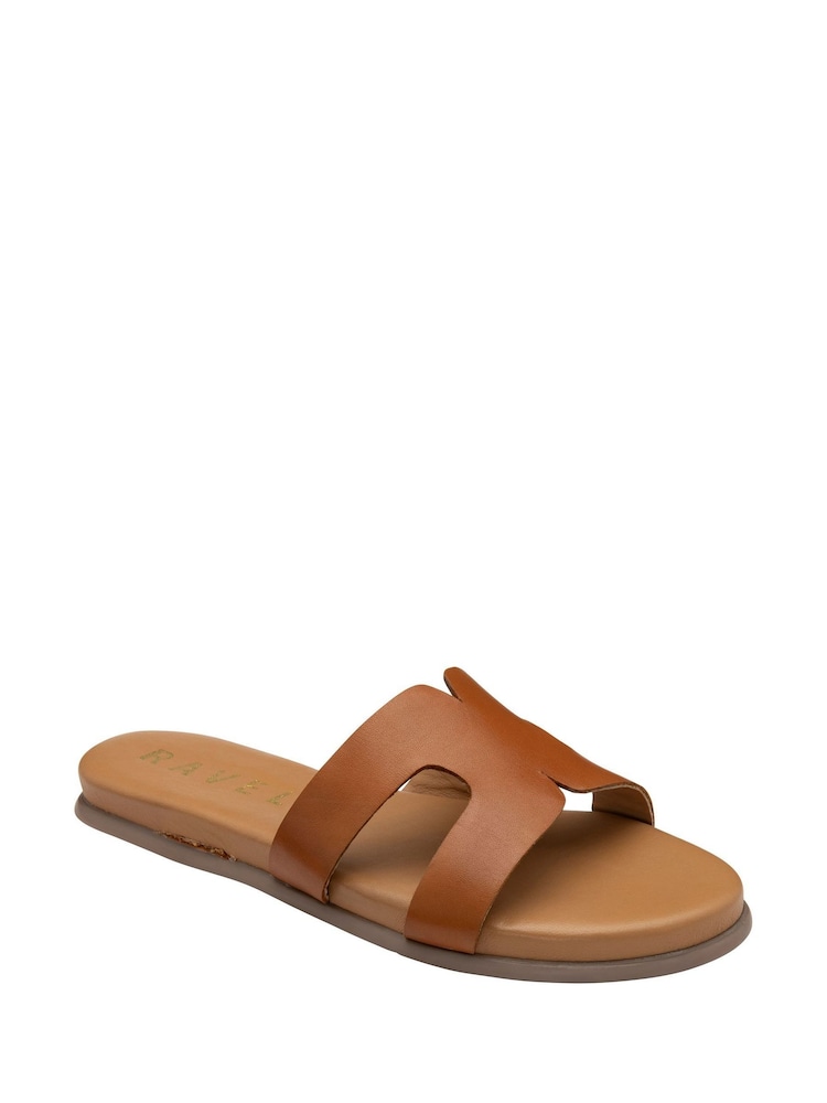 Ravel Brown Leather Mule Shoes - Image 1 of 4