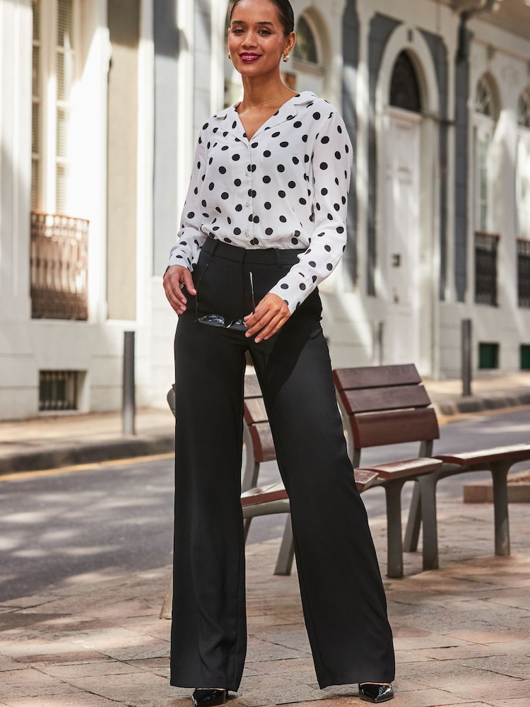 Sosandar White Spot Print Shirt - Image 2 of 5