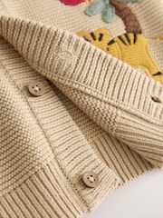タン ブラウンサファリ - Character Cardigan (3mths-7yrs) - 画像 8 / 9