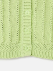 Oliver Bonas Green Crew Neck Knitted Cardigan - Image 4 of 5