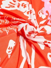 Oliver Bonas leve xadrez lagosta Scarf - Imagem 3 de 4