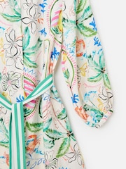 Oliver Bonas Multi Summer Tropical Print Mini Shirt Dress - Image 4 of 5