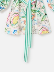 Oliver Bonas Multi Summer Tropical Print Mini Shirt Dress - Image 5 of 5