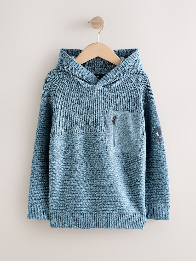 Sweatshirt Garçon En Coton Marine CHAMPION