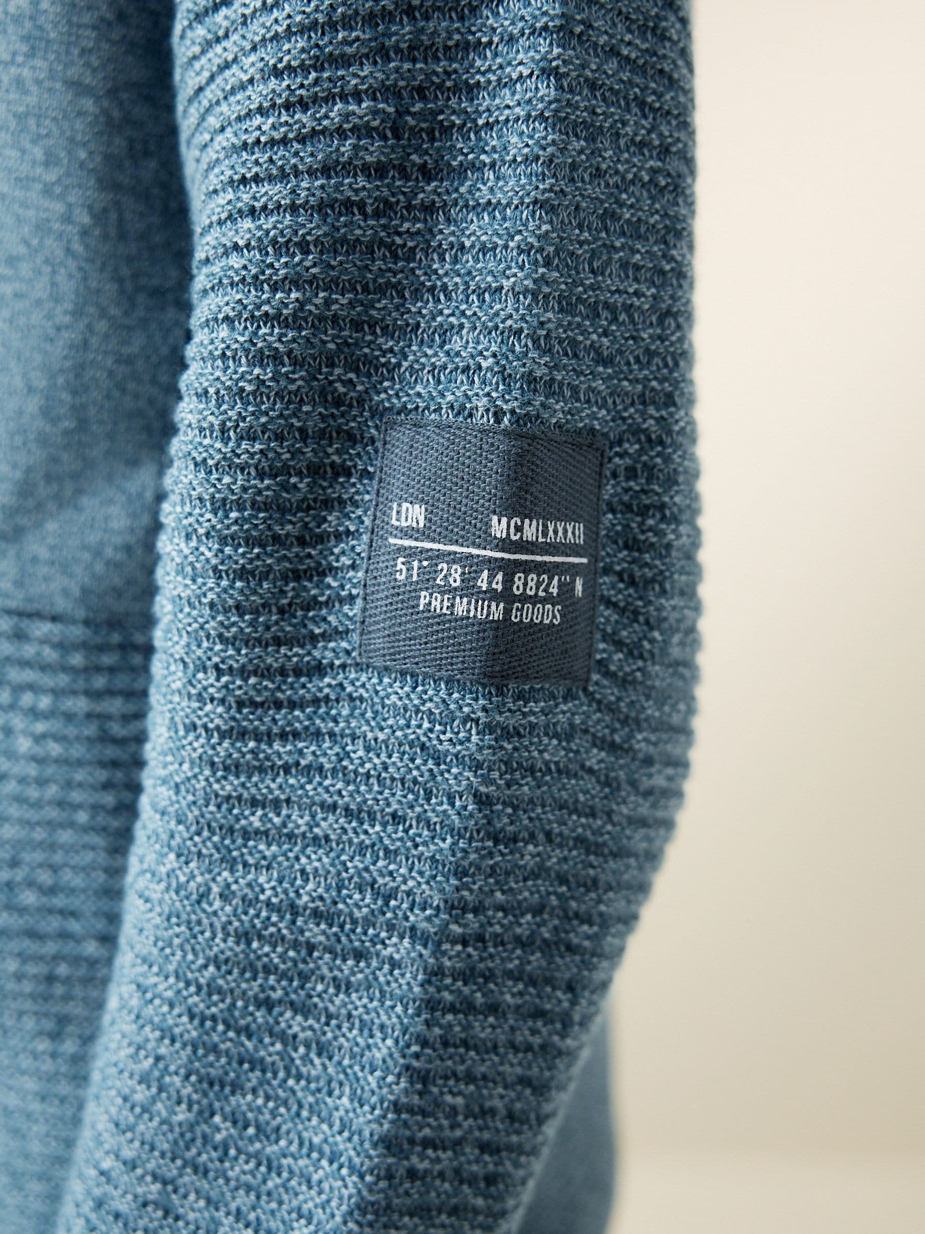 【NKNIT】knit blouson Buy Blue Utility Knitted Hoodie (3-16yrs) from Next Romania