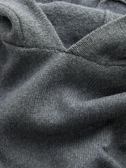 Charcoal Grey Knitted Hoodie (3-16yrs) - Image 4 of 4