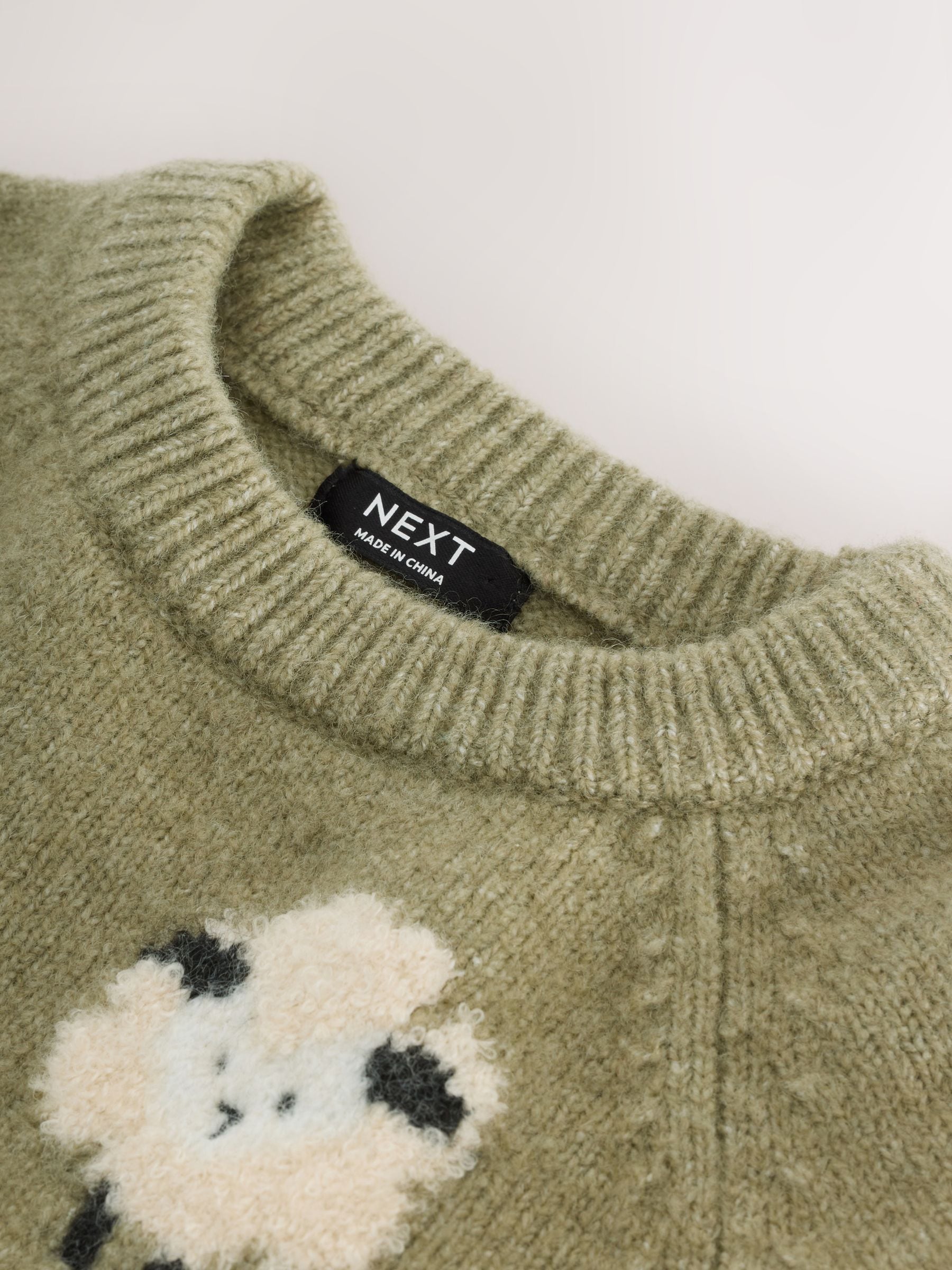 Buy Green Sheep Knitted Crew Neck Jumper (3mths-7yrs) from Next USA Buy Green Sheep Knitted Crew Neck Jumper (3mths-7yrs) from Next USA