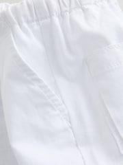 Blanco - Pantalones de mezcla de lino sin cierres (3 meses-7 años) - Imagen 4 de 5