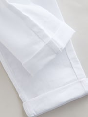 Blanco - Pantalones de mezcla de lino sin cierres (3 meses-7 años) - Imagen 5 de 5