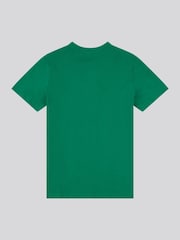 U.S. Polo Assn. Green Large Boys Double Horsemen Graphic Print 100% Cotton T-Shirt - Image 2 of 3