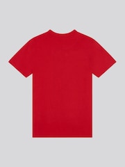 U.S. Polo Assn. Red Large Boys Double Horsemen Graphic Print 100% Cotton T-Shirt - Image 2 of 3