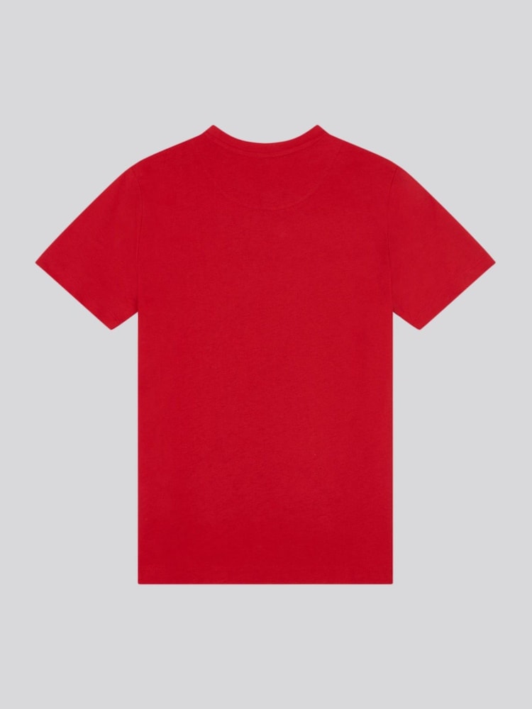 U.S. Polo Assn. Red Large Boys Double Horsemen Graphic Print 100% Cotton T-Shirt - Image 2 of 3