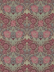 Morris & Co Honeysuckle Tulip Burgundy Sage Honeysuckle  Tulip Morris  Friends 10M Wallpaper - Image 1 of 1