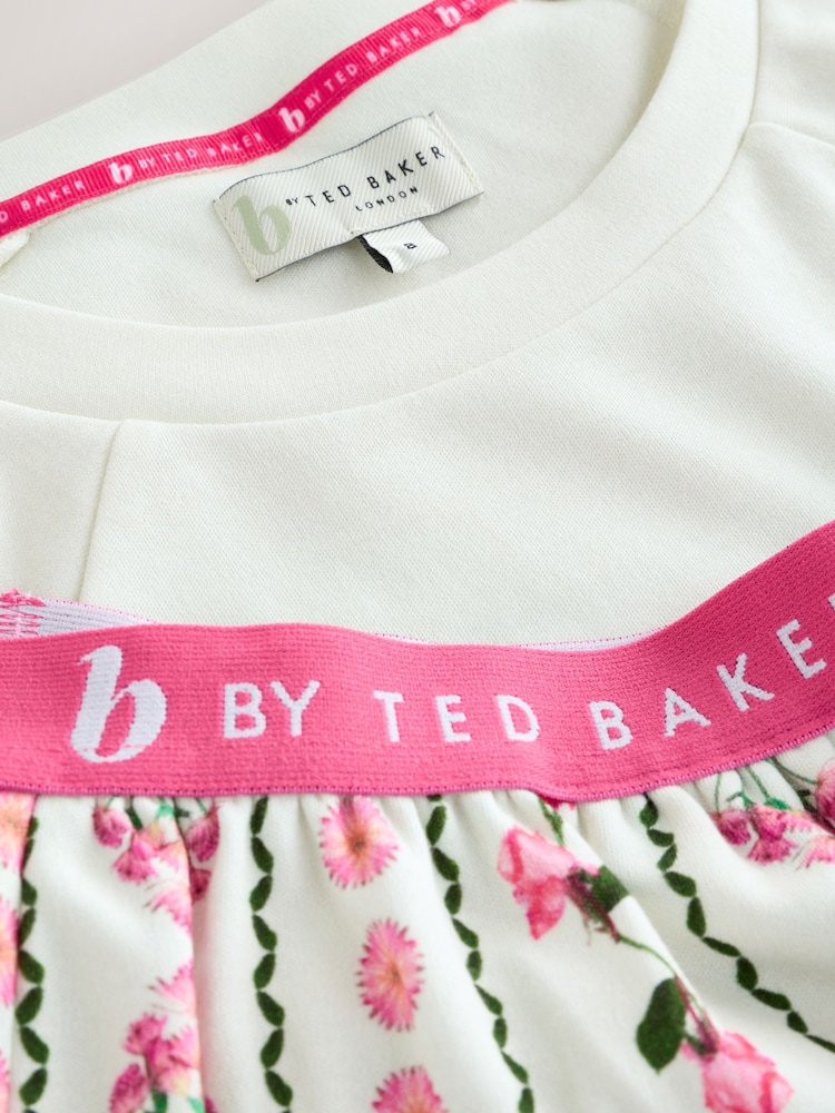 B by Ted Baker White/Pink Pyjamas Shorts Set - Image 2 of 5 B by Ted Baker White/Pink Pyjamas Shorts Set - Image 2 of 5