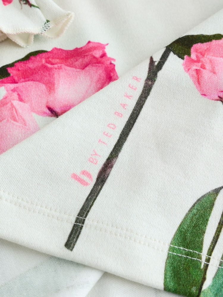 B by Ted Baker White/Pink Pyjamas Shorts Set - Image 5 of 5 B by Ted Baker White/Pink Pyjamas Shorts Set - Image 5 of 5