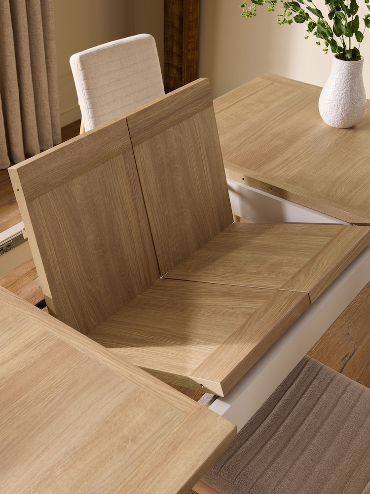 Classic Cream Malvern 6 to 10 Seater Extending Dining Table - Image 2 of 9