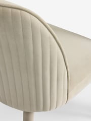 Soft Velvet Pebble Valencia Dining Table and Bench Set - Image 9 of 10