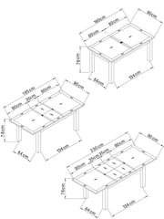 Dove Grey Malvern 6 to 10 Extending Dining Table - Image 4 of 10