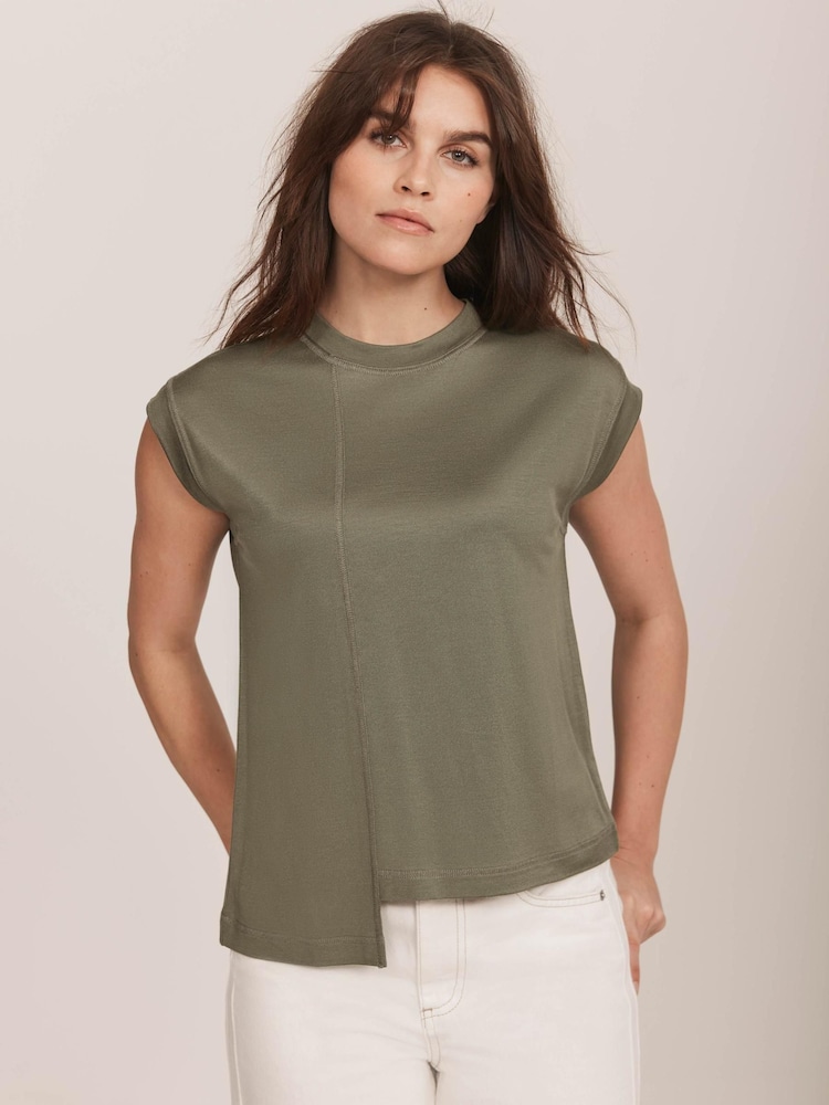 Mint Velvet Green Sleeveless Jersey Blouses - Image 1 of 7