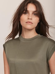 Mint Velvet Green Sleeveless Jersey Blouses - Image 4 of 7
