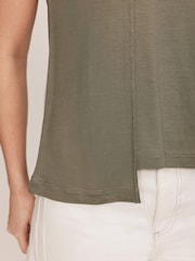Mint Velvet Green Sleeveless Jersey Blouses - Image 5 of 7