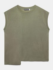 Mint Velvet Green Sleeveless Jersey Blouses - Image 6 of 7