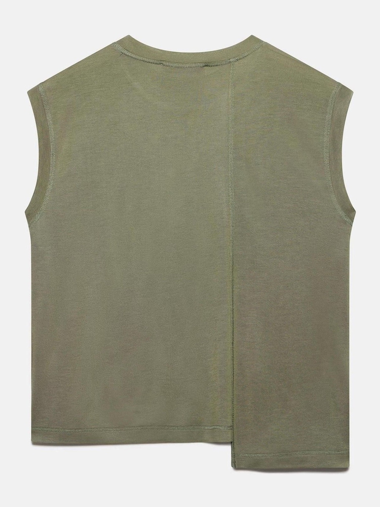 Mint Velvet Green Sleeveless Jersey Blouses - Image 7 of 7