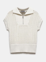 Mint Velvet White Blend Knit Top - Image 5 of 6