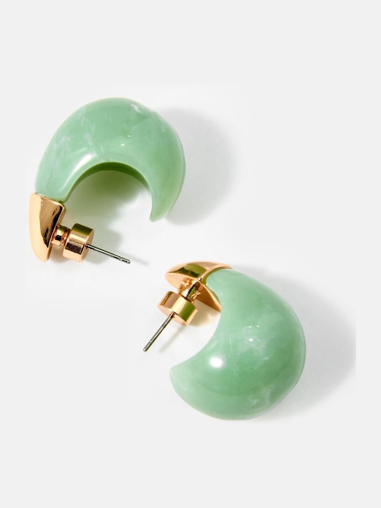 Mint Velvet Green Teardrop Earrings - Image 1 of 3