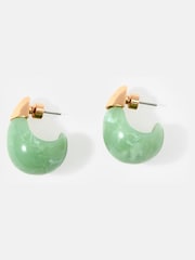 Mint Velvet Green Teardrop Earrings - Image 2 of 3