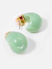 Mint Velvet Green Teardrop Earrings - Image 3 of 3