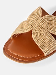 Mint Velvet Gold Darcie Rope Flat Sandals - Image 5 of 5