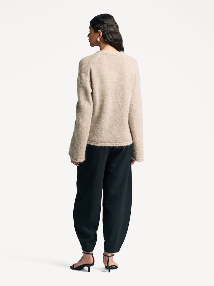 By Malene Birger Natural Cierra Braid Jumper - Image 2 of 5 By Malene Birger Natural Cierra Braid Jumper - Image 2 of 5