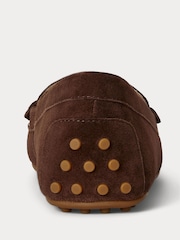 Castanho - Lauren Ralph Lauren Soft Nappa Suede Loafers - Imagem 3 de 4