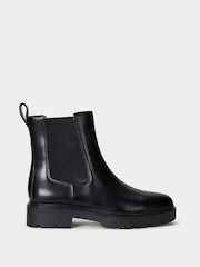 Lauren Ralph Lauren Black Allyson Leather Ankle Chelsea Boots - Image 1 of 4