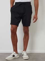 Threadbare Black Floral Embroidered 100% Cotton Sweat Shorts - Image 1 of 5
