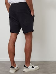 Threadbare Black Floral Embroidered 100% Cotton Sweat Shorts - Image 2 of 5