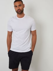 Threadbare Black Floral Embroidered 100% Cotton Sweat Shorts - Image 3 of 5