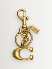 COACH Gold Solid C Bag Charm - Image 2 of 2