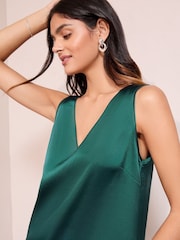 Friends Like These Teal V-Neck Vest Top - Image 4 of 5