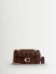 COACH Brown Quilted Tabby Shoulder Bag 20 with Chain - Image 1 of 6