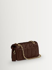 COACH Brown Quilted Tabby Shoulder Bag 20 with Chain - Image 3 of 6